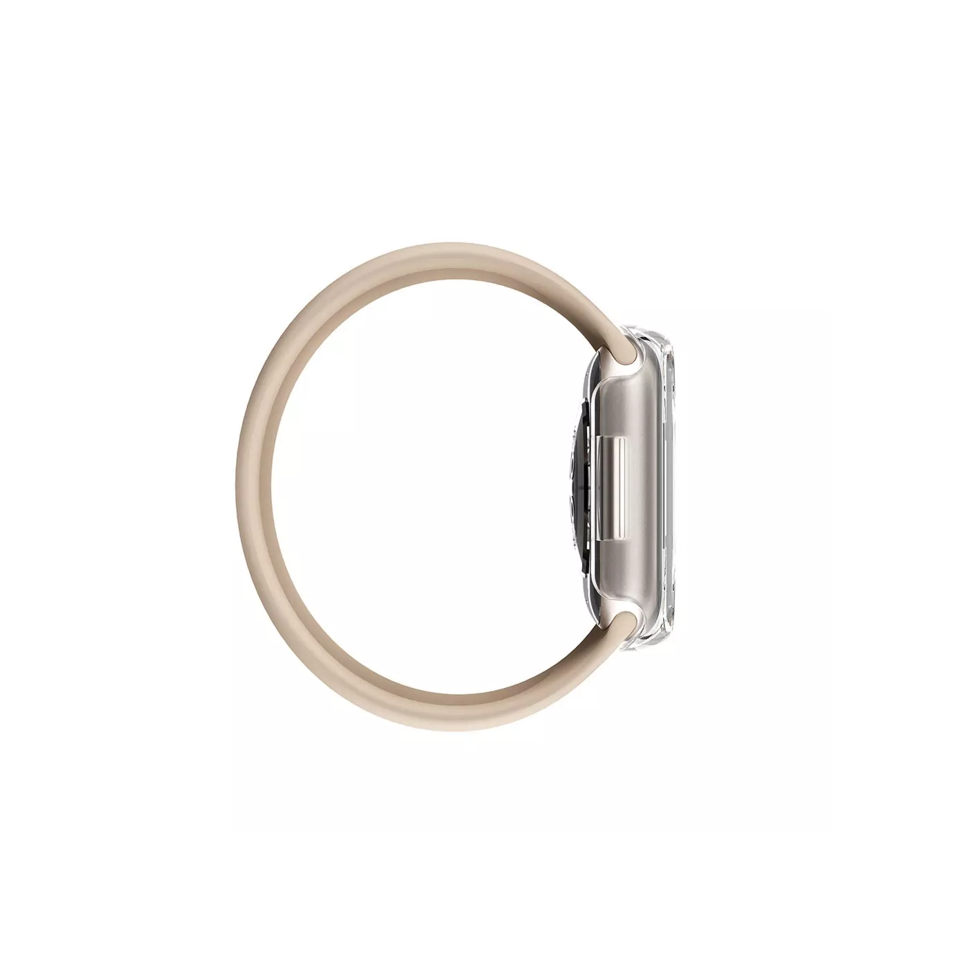 AmazingThing Apple Watch Series 7 Marsix Bumper with Glass 41mm Matte Clear