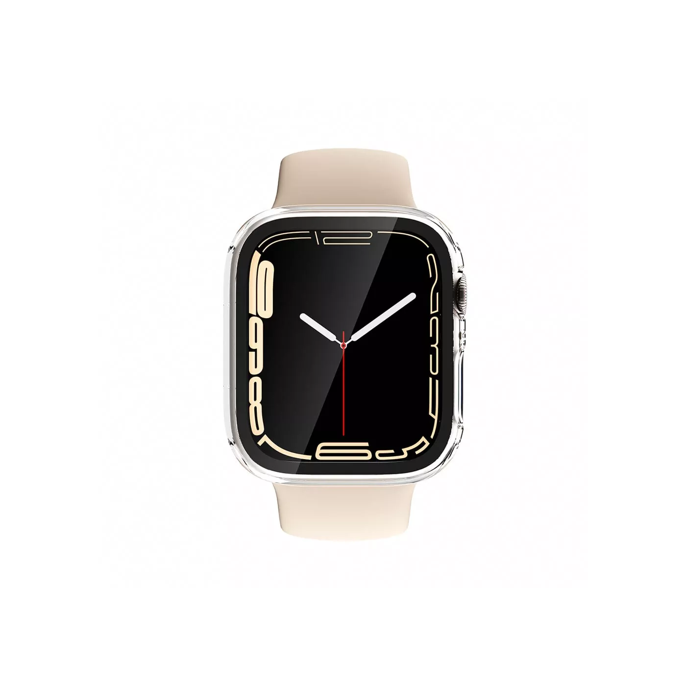 AmazingThing Apple Watch Series 7 Marsix Bumper with Glass 41mm Matte Clear