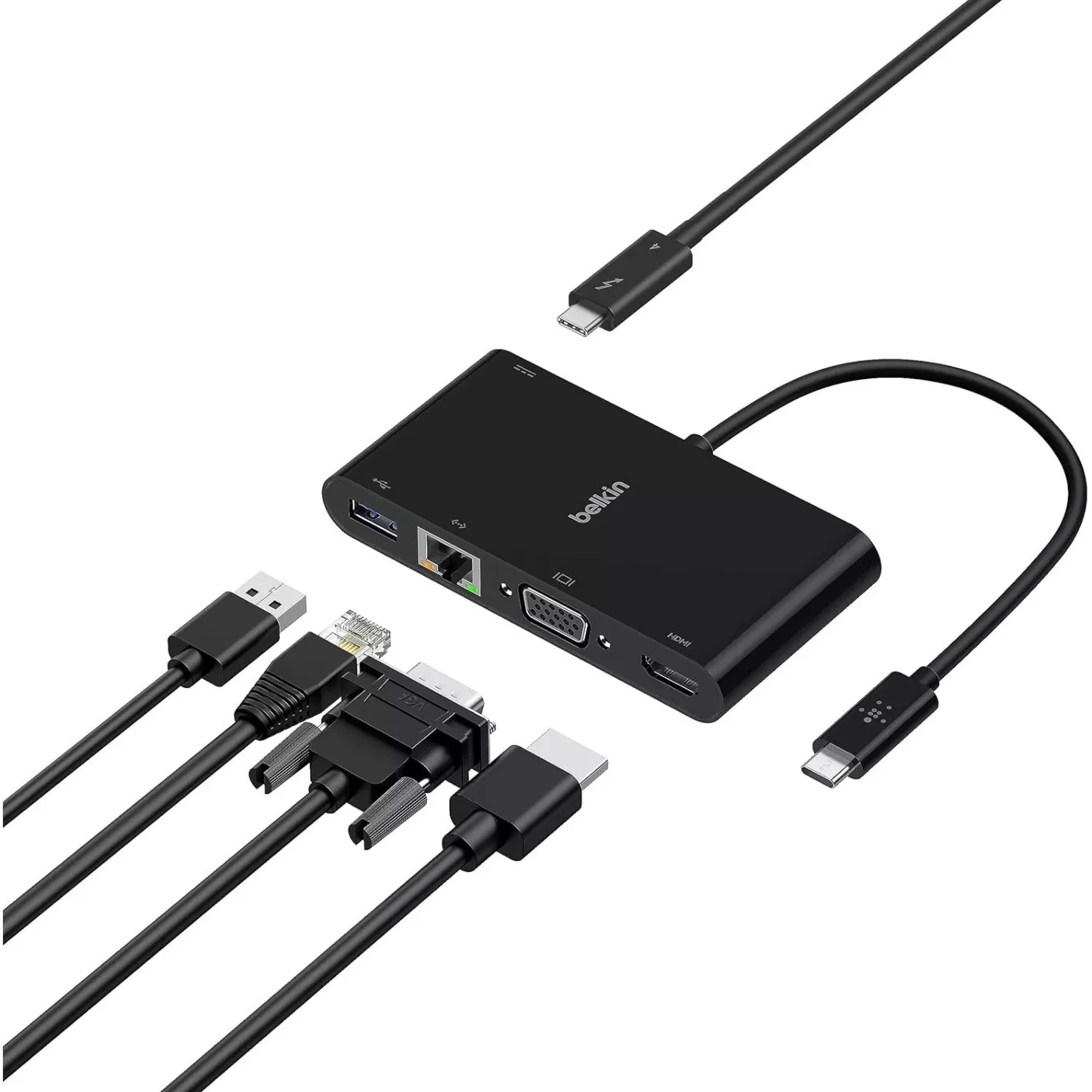 Belkin 5-Port USB-C Hub (4× USB-C, 1× 100W) with 4K@60Hz HDMI