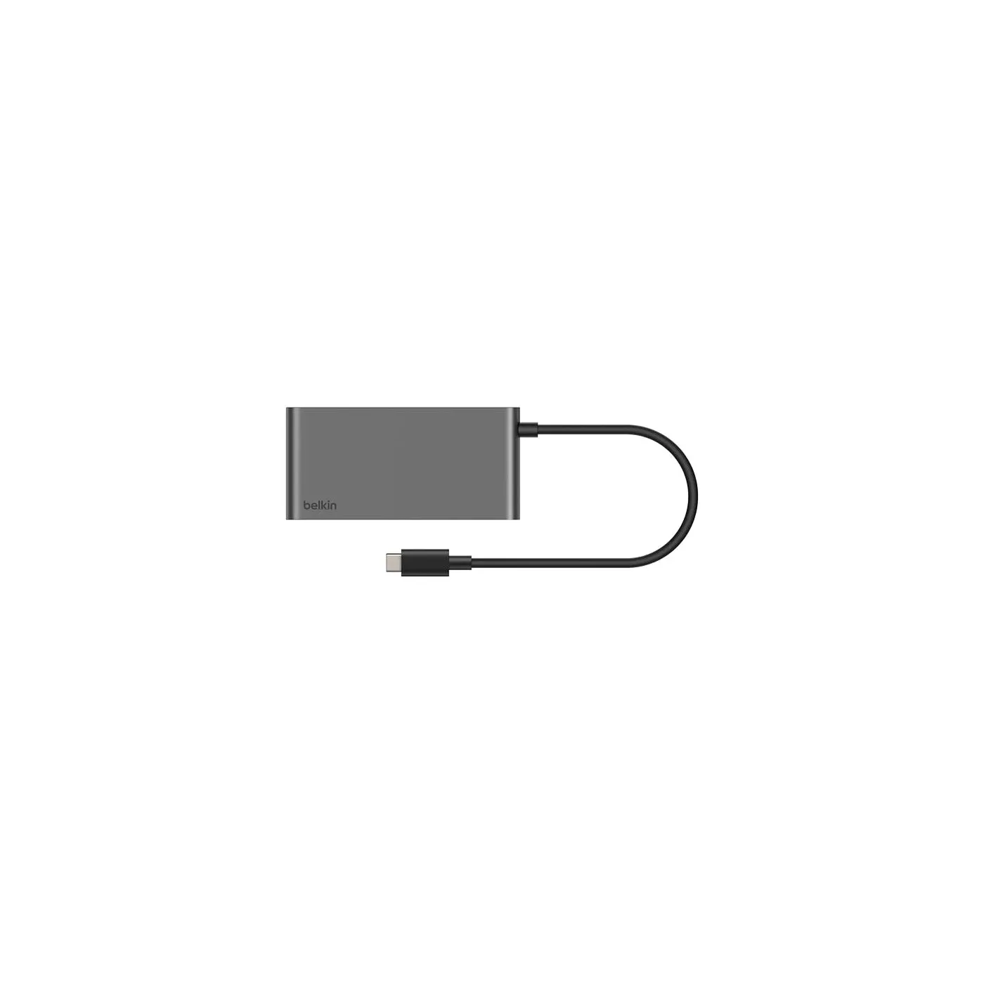 Belkin موزع منافذ USB-C 5 في 1 مع منفذي USB-C بقدرة 100W - فضي
