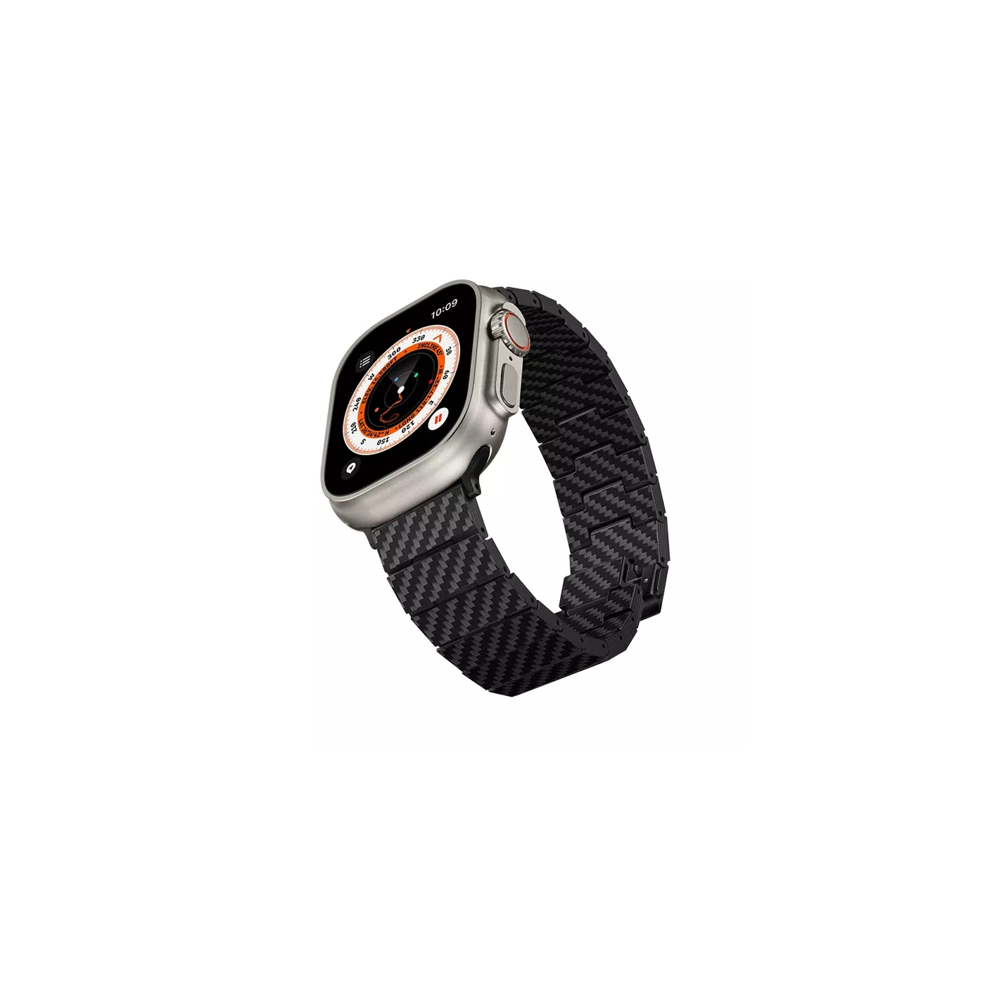 Pitaka Link Apple Watch 42-49mm Bracelet Bank - Carbon Fiber