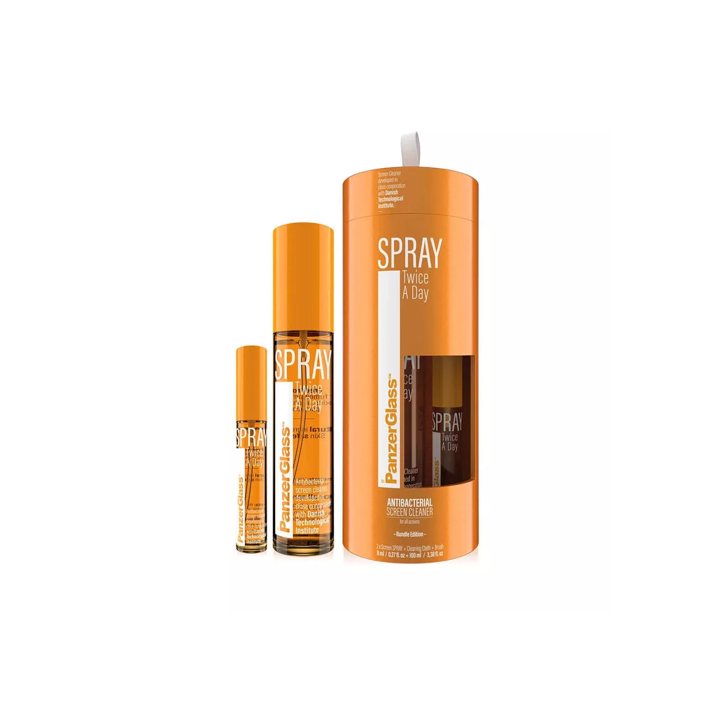 PanzerGlass Spray Twice a Day 8ml+100ml Bundle