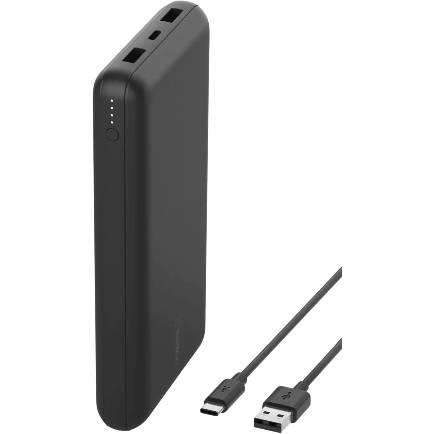 Belkin 10K Power Bank (USB-C 15W + Dual USB-A) - Black
