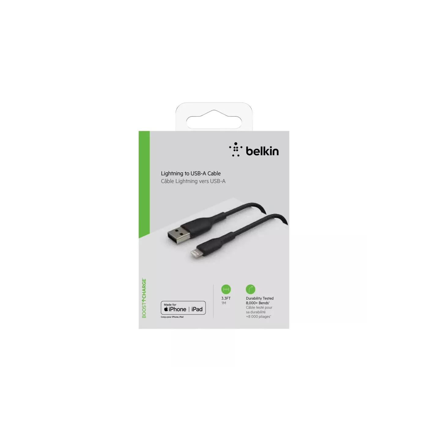 Belkin Pvc Lightning TO USB-A Cable - (1m) Black
