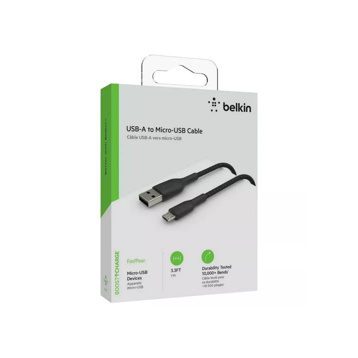 Belkin Pvc Micro USB - USB-A Cable (1m) - Black