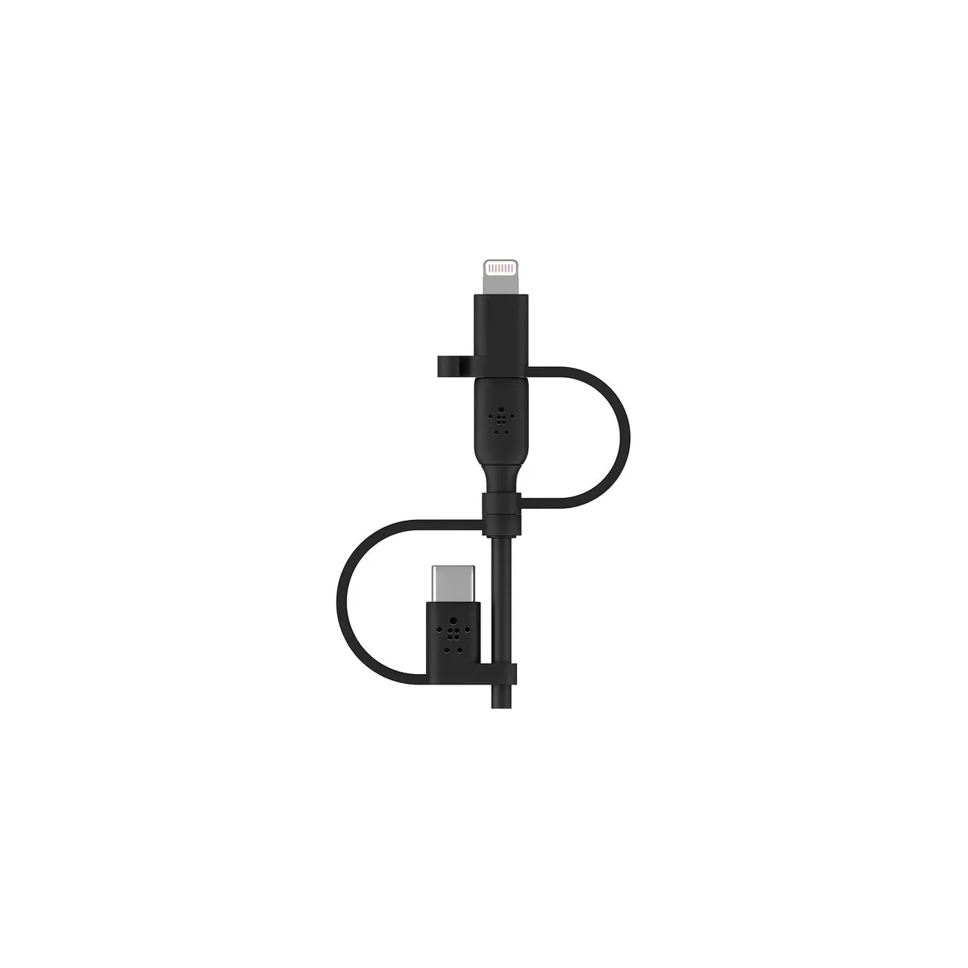 Belkin كابل USB-A عالمي 3 في 1 - أسود