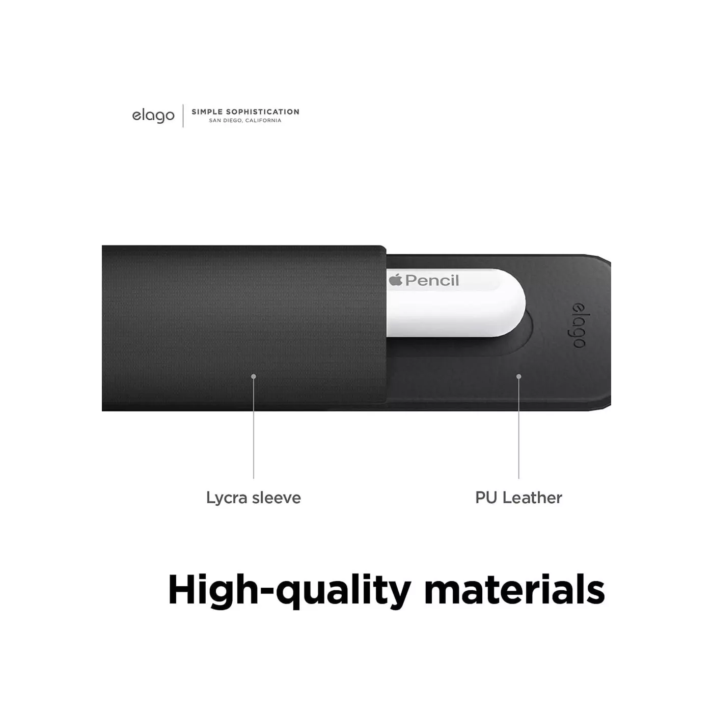مثبت Apple Pencil من إيلاجو - أسود