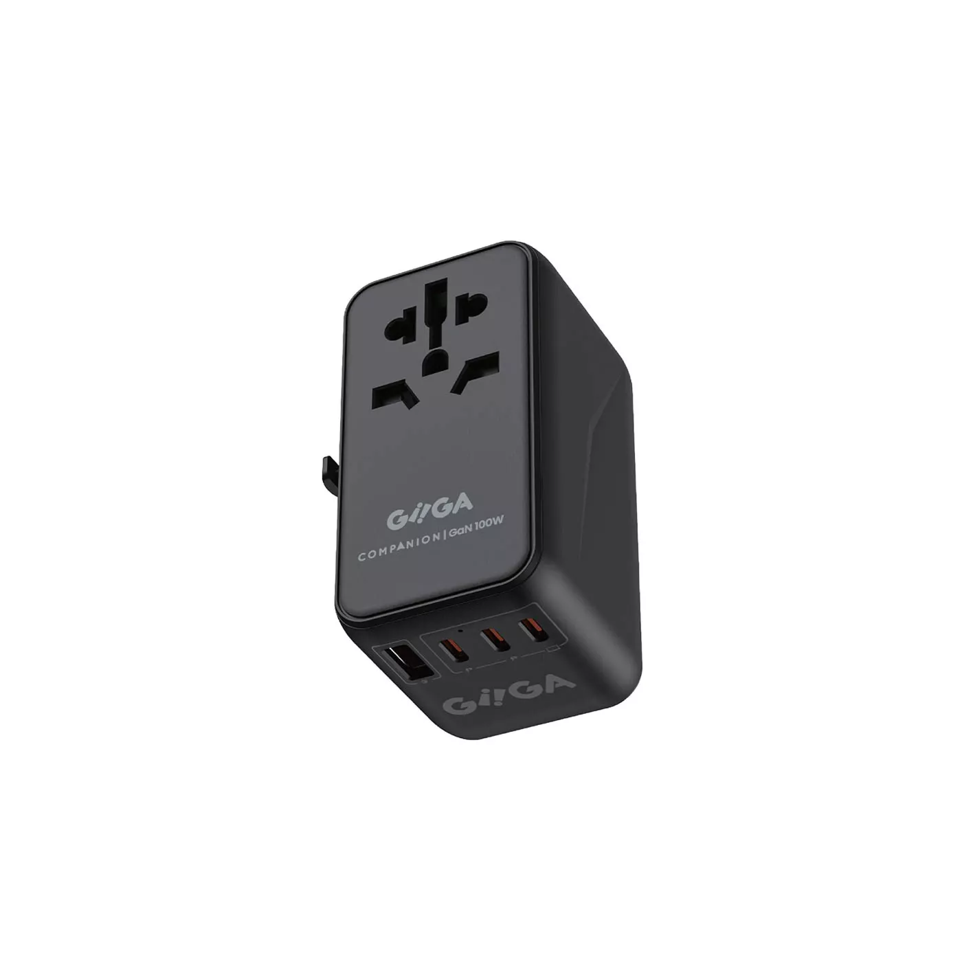 Giiga Companion 100W 2USBA 2USBC PD QC Travel Adapter - Black