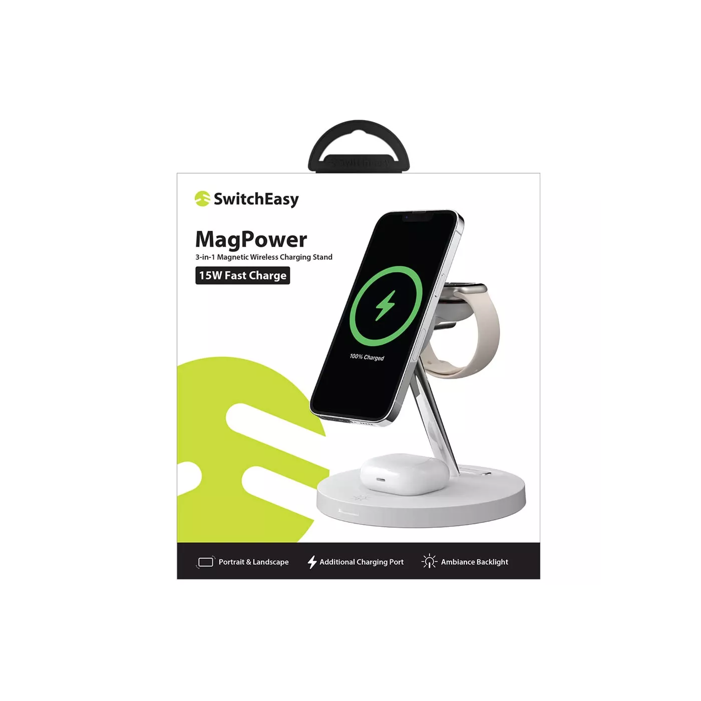 MagEasy MagPower 3-in-1 Magnetic Wireless Charging Stand 15W