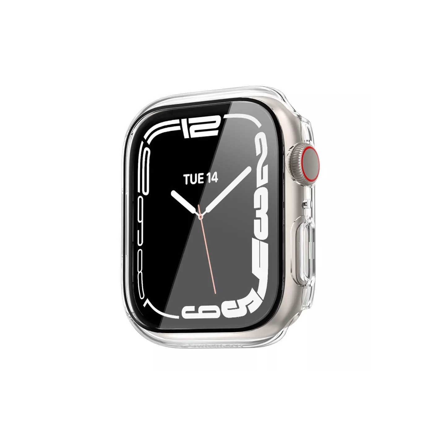 SwitchEasy Nude Tempered Glass Hybrid Case for Apple Watch 41mm - Clear