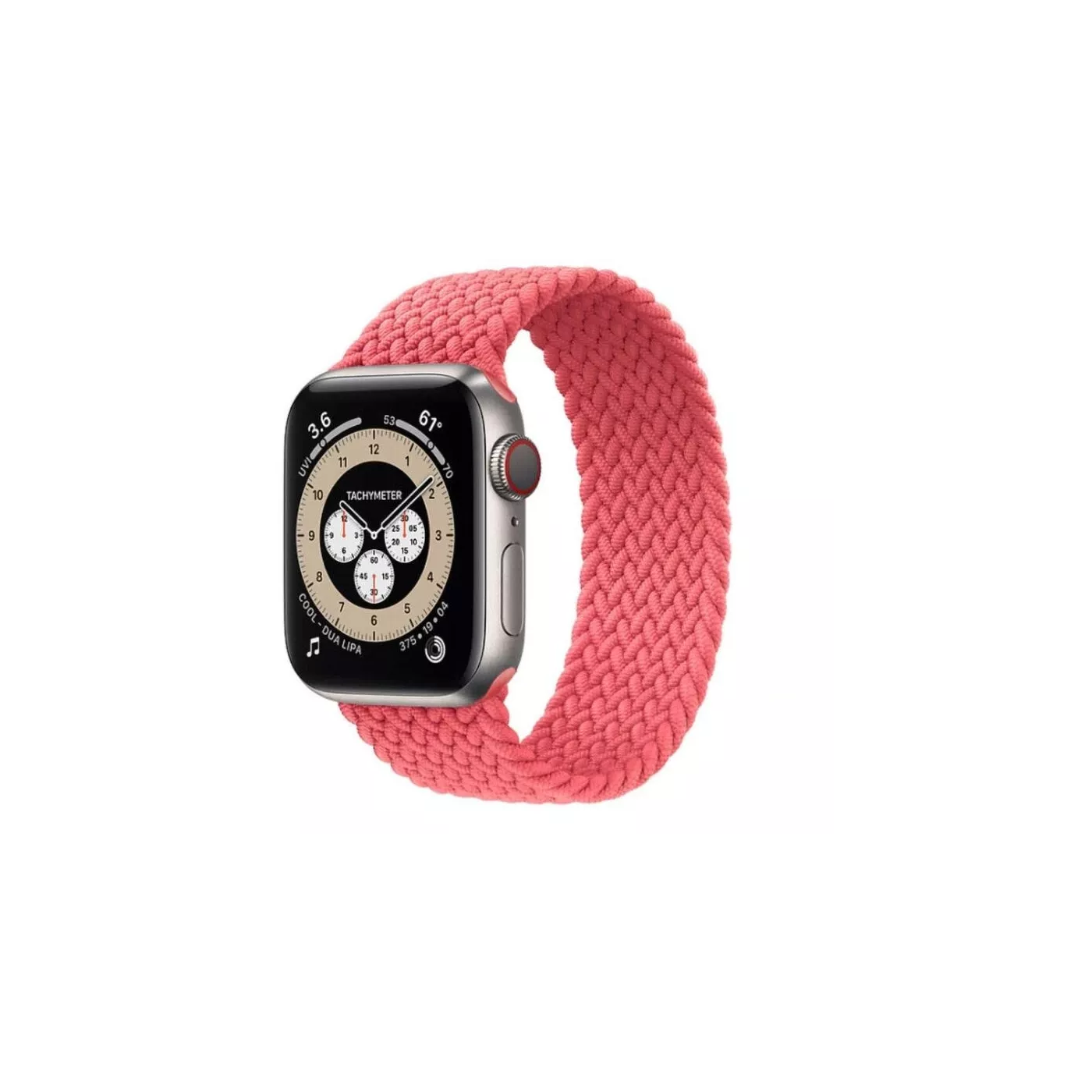 Hyphen Braided Apple Watch Strap 40mm M - Pink