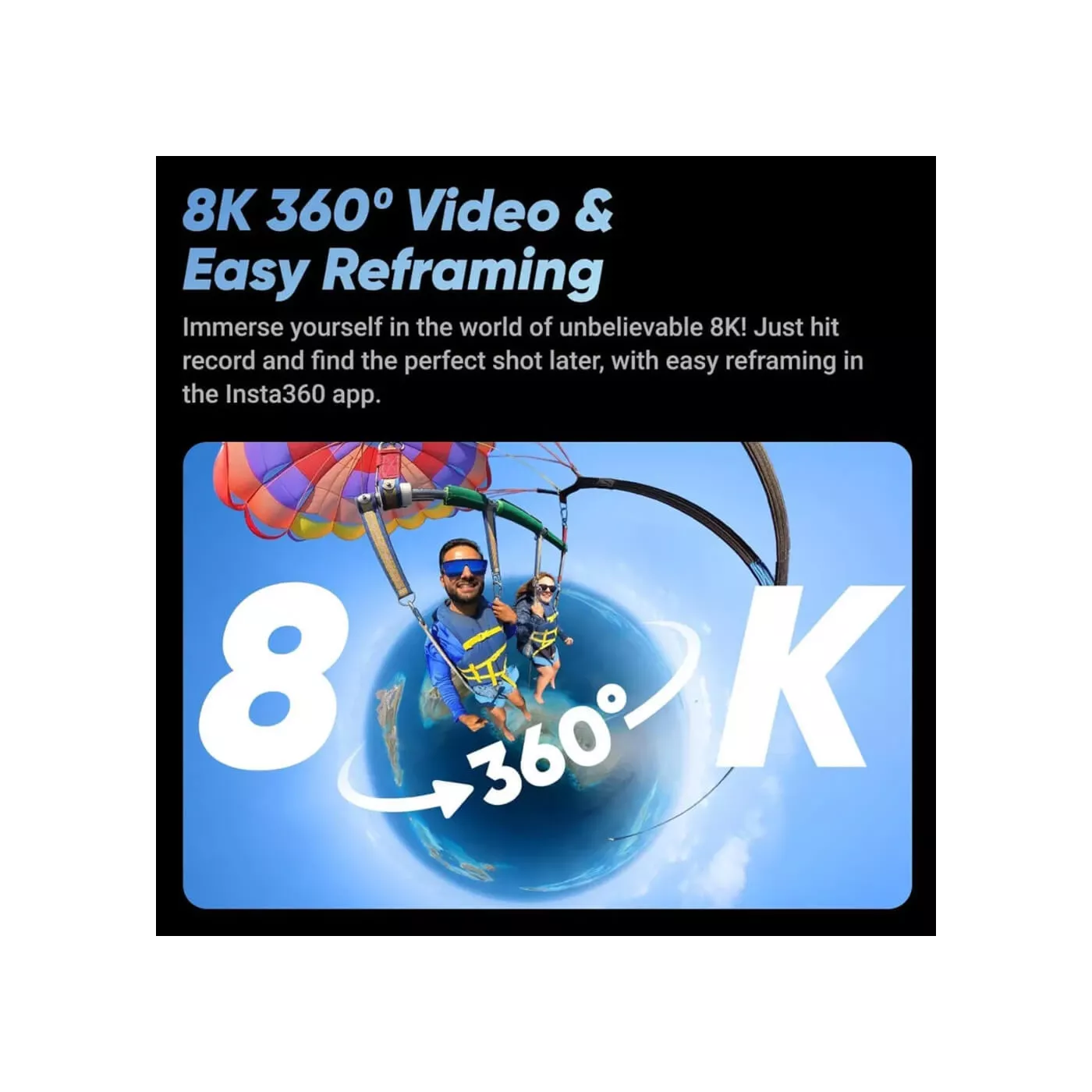 Insta360 X4 8K 360 Action Camera - Black