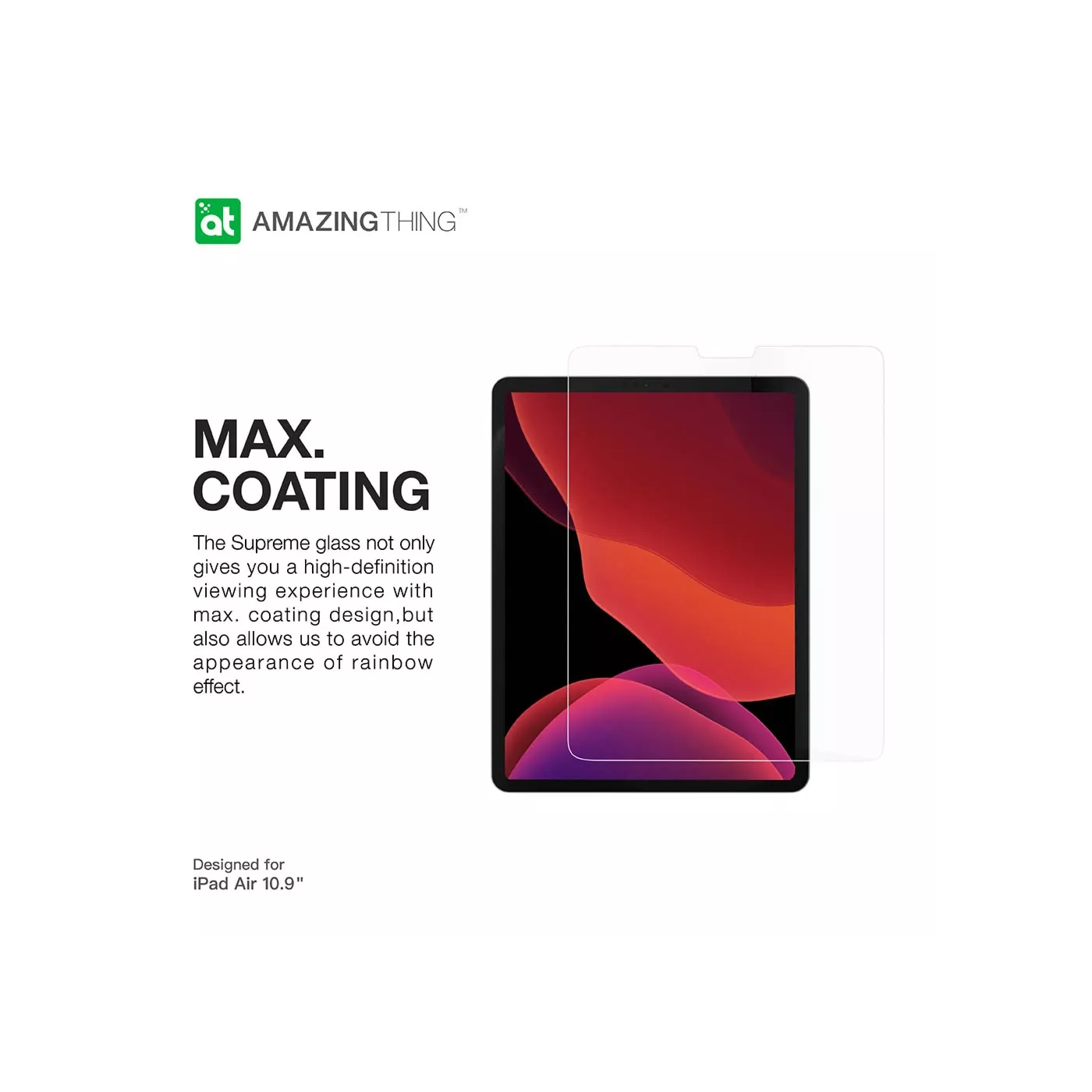 غطاء حماية كامل مع حماية للشاشة لجهاز ipad قياس 10.9 إنش من AmazingThing