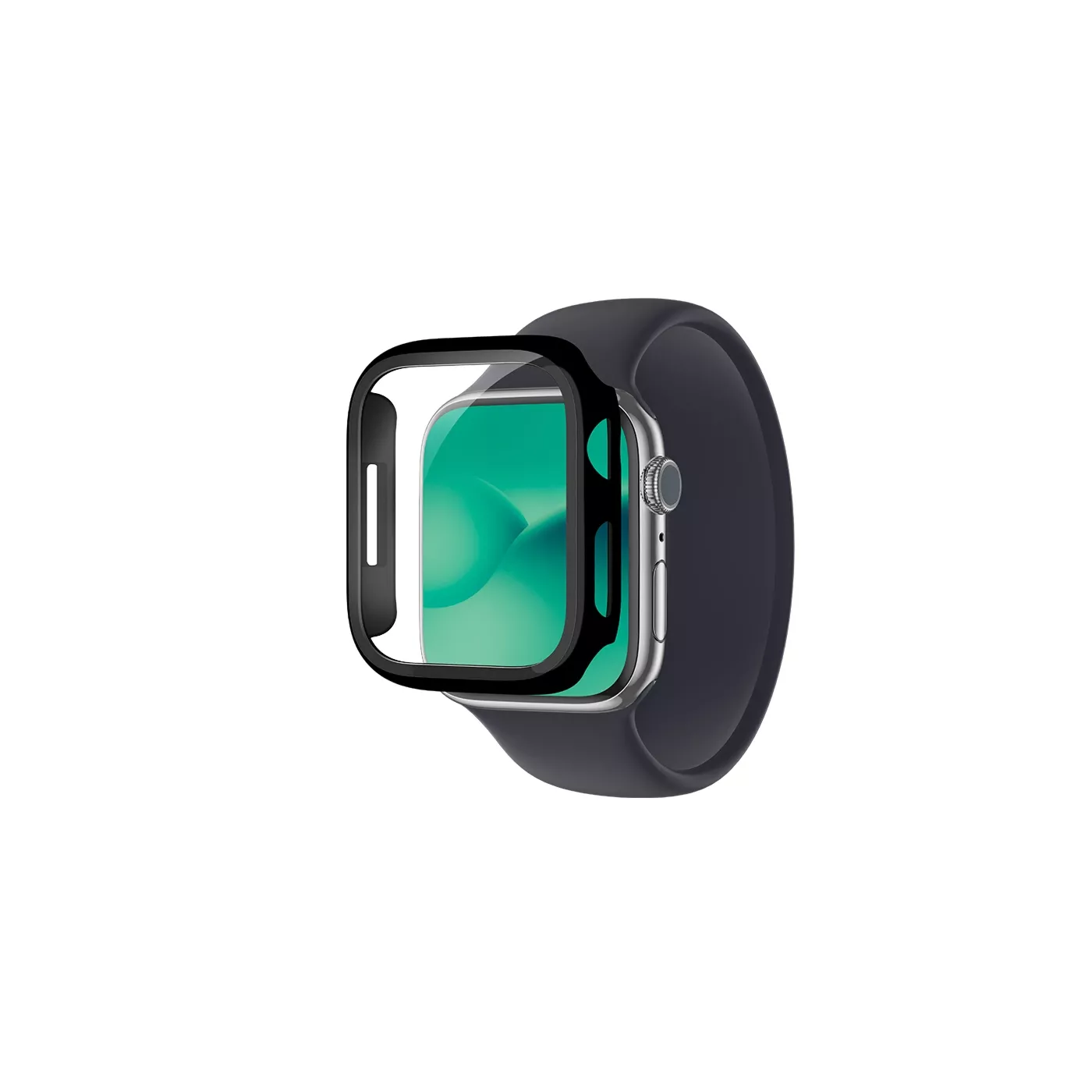 AmazingThing Apple Watch Series 8 Marsix Bumper with Glass 41mm Black