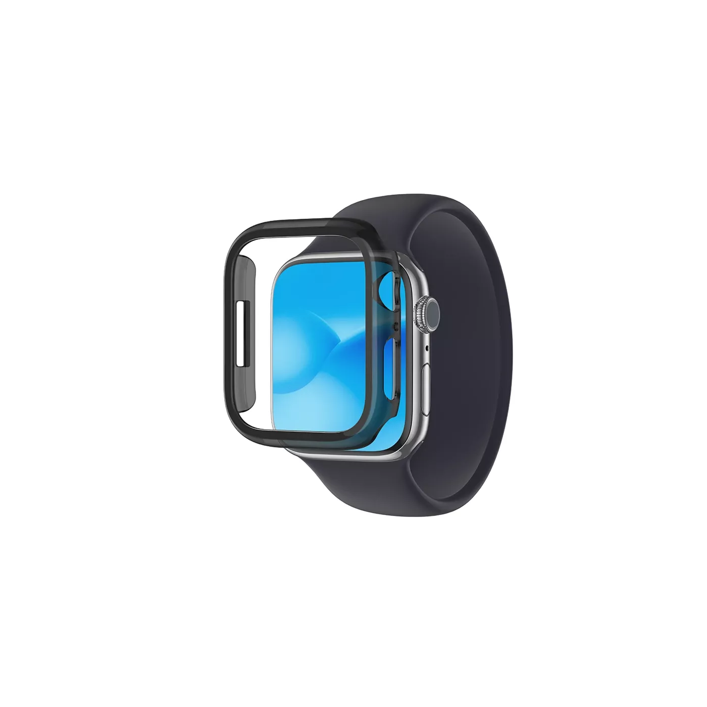 AmazingThing Apple Watch Series 8 Quartz Pro Bumper 41mm Clear Black