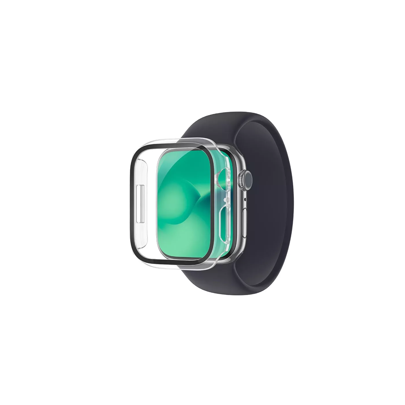 AmazingThing Apple Watch Series 8 Marsix Bumper with Glass 45mm Black