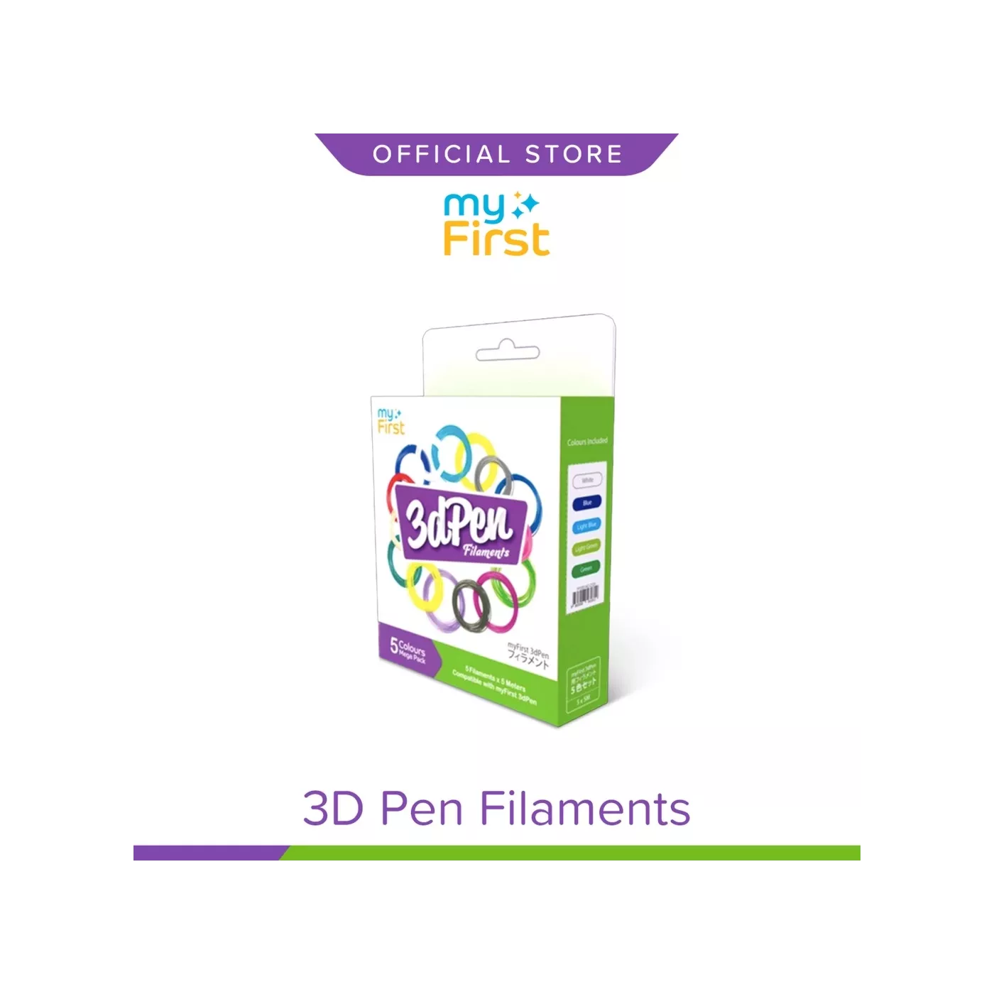myFirst - Filaments - 3DPEN - 5 Colours