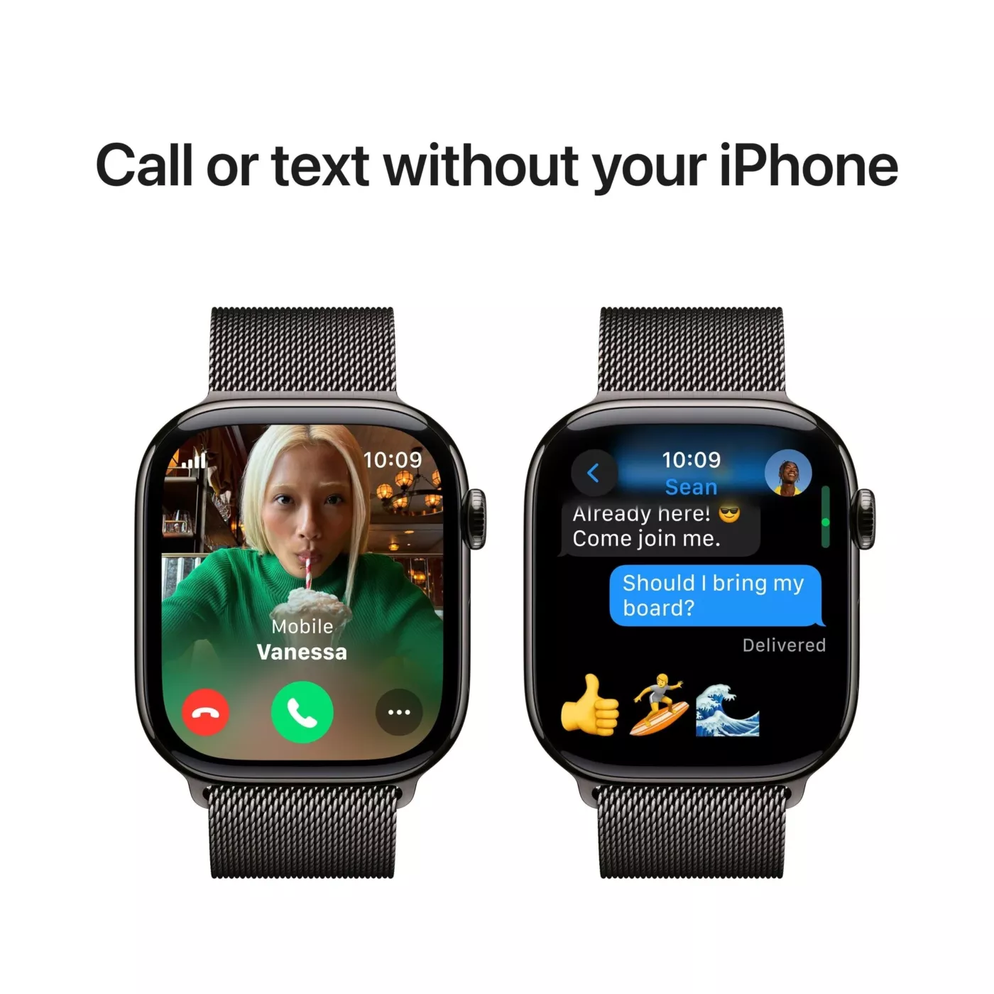 Apple Watch Series 10 GPS + Cellular Milanese Loop