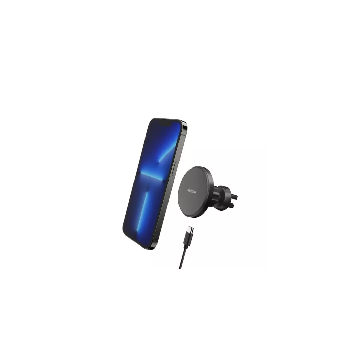 SwitchEasy 2-in-1 MagMount Wireless Charger - Black
