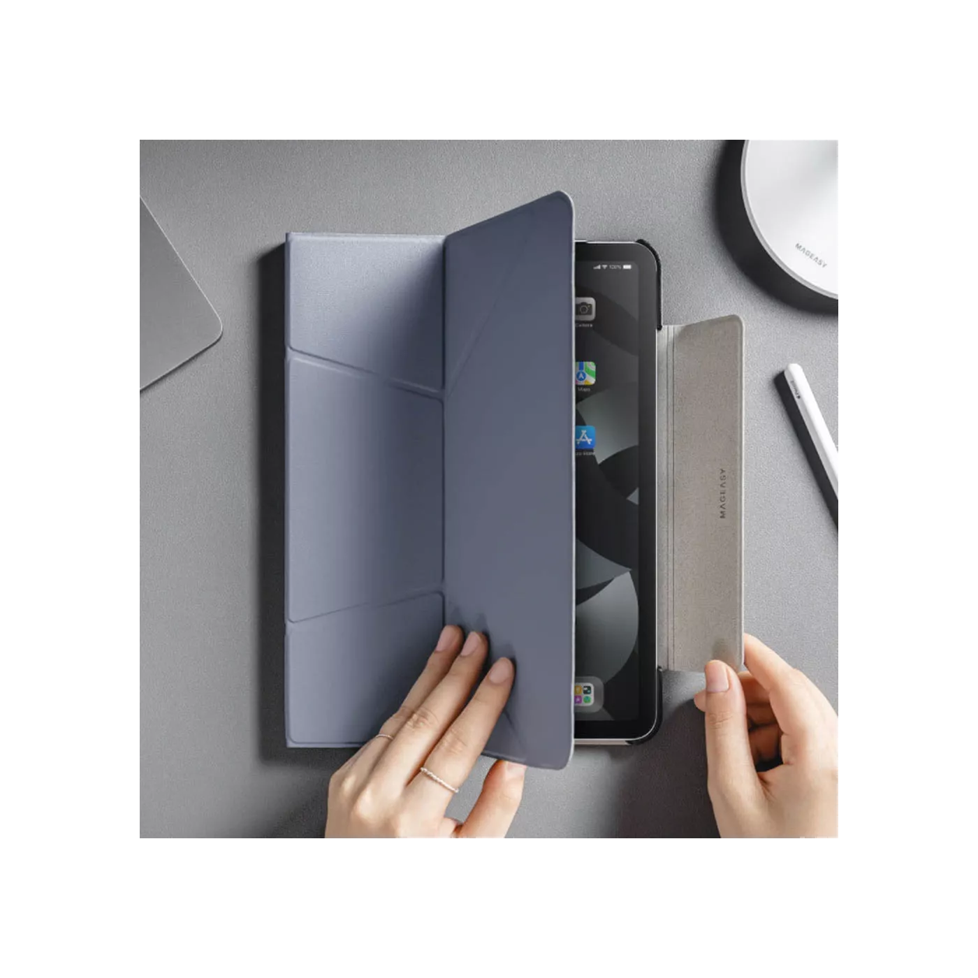 MagEasy Folio Case for 12.9-inch iPad Pro (3rd-6th Gen) - Blue