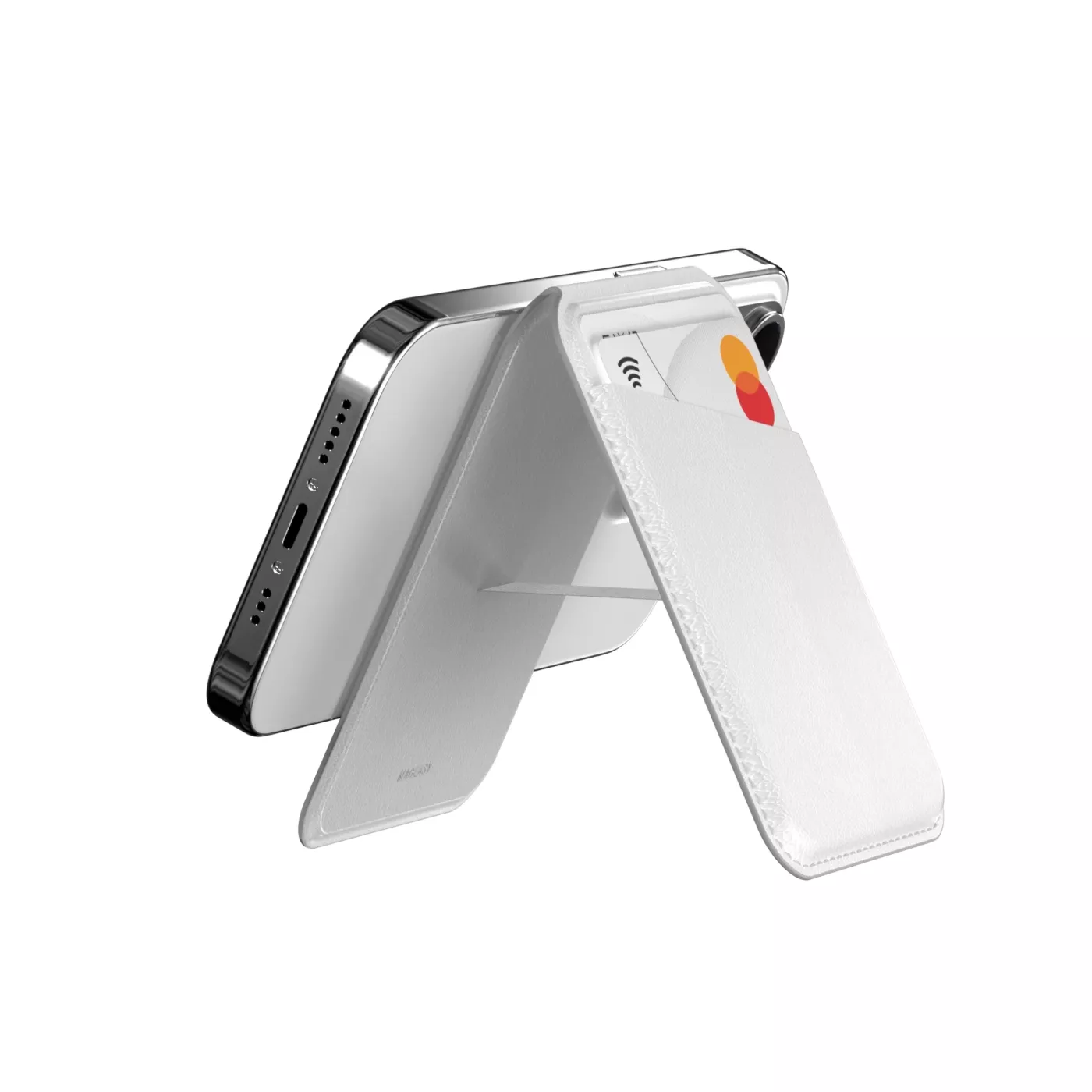 MagEasy Snap MagSafe Wallet for iPhone - Snow White