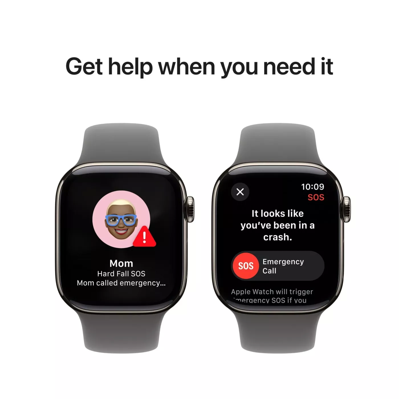 Apple Watch Series 10 GPS + Cellular 42mm Natural Titanium Case with Stone Gray Sport Band - M/L