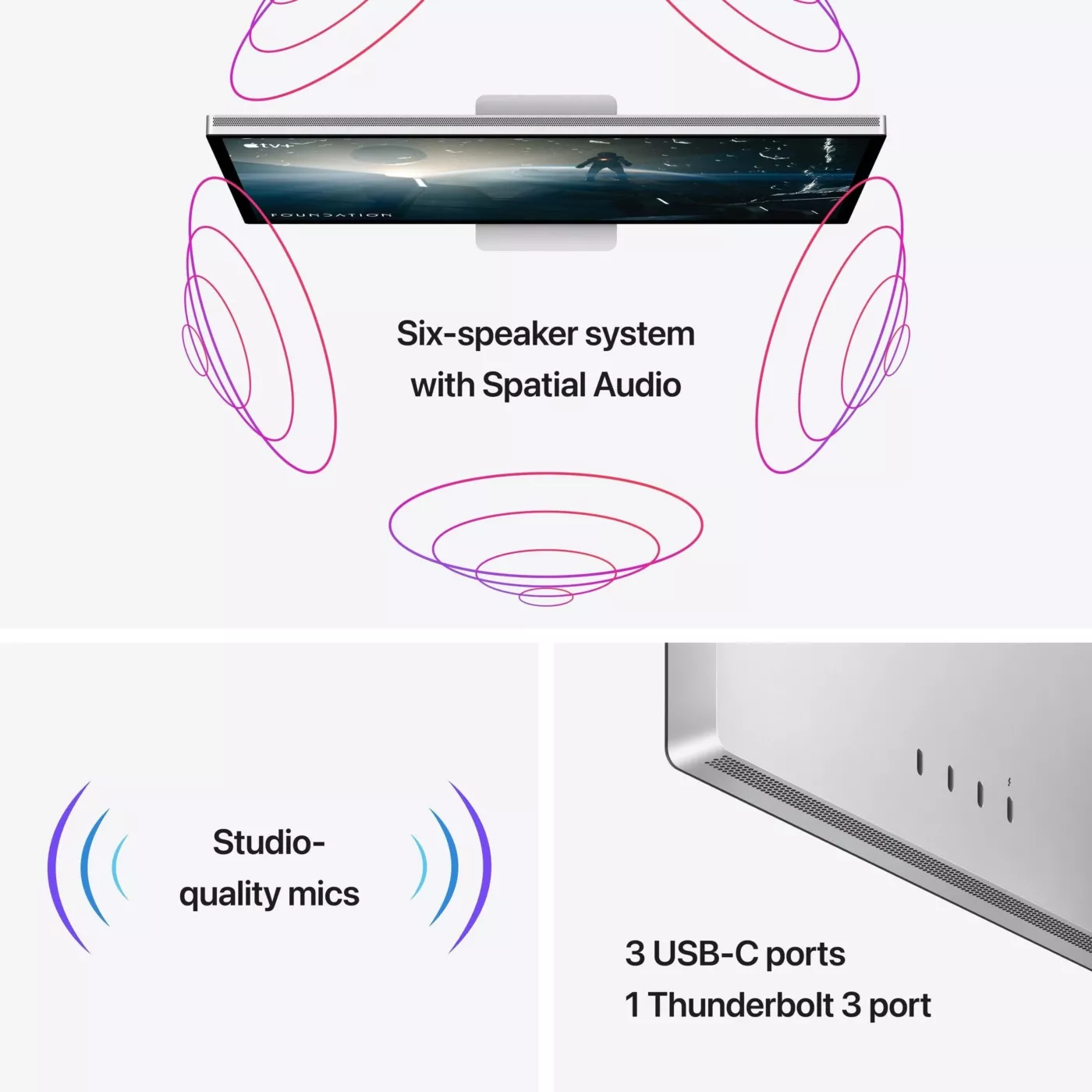 Apple Studio Display 27-inch Nano-Texture Glass Tilt & Height-Adjustable Stand