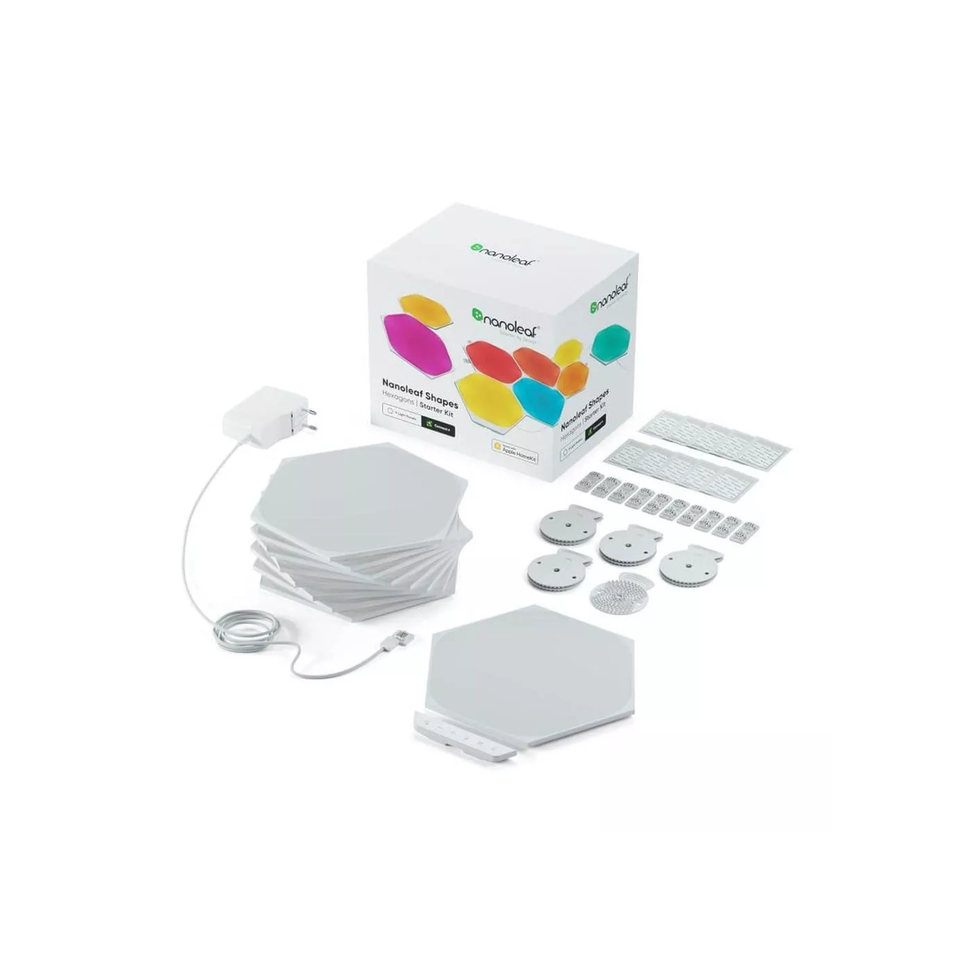 Nanoleaf Shapes - Hex - White - 9 Pack