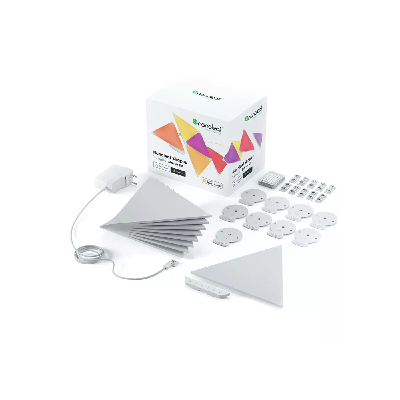 Nanoleaf - Shapes - Triangles - Starter Kit - White - 9 Pack