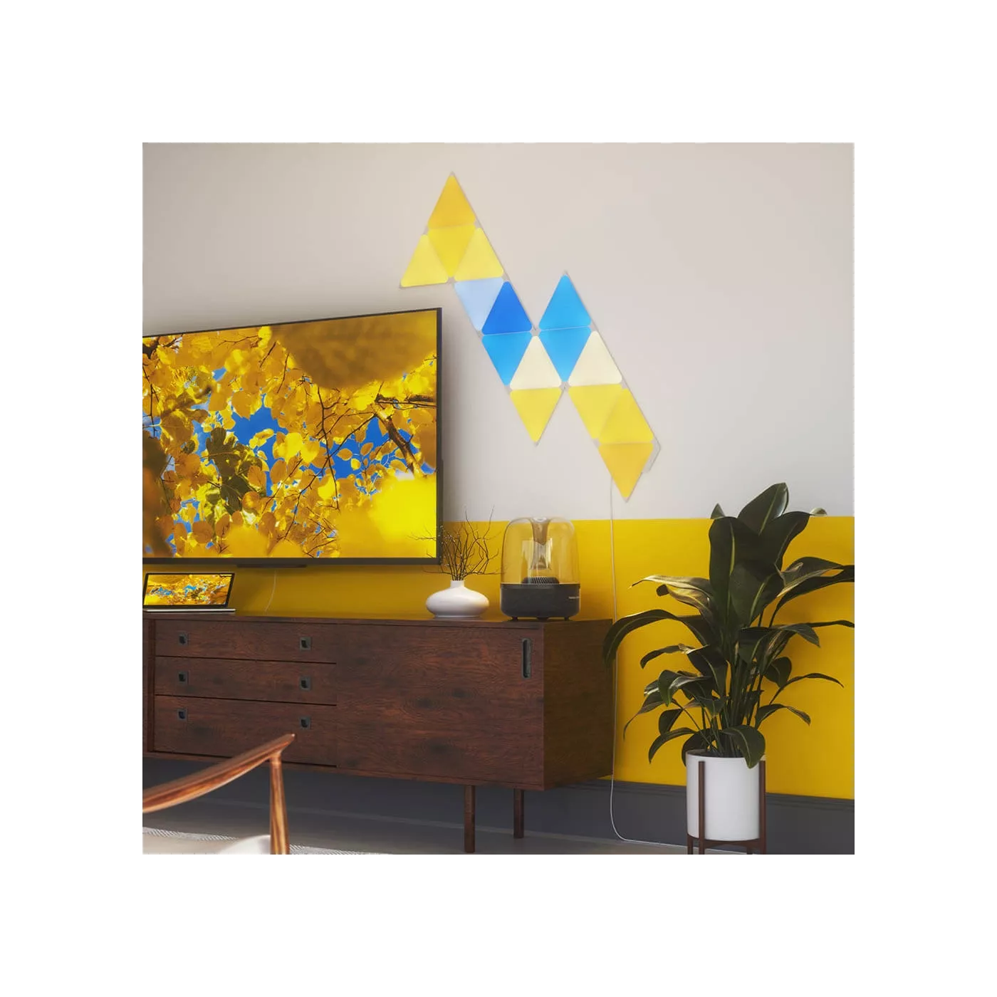Nanoleaf - Shapes - Triangles - Starter Kit - White - 15 Pac