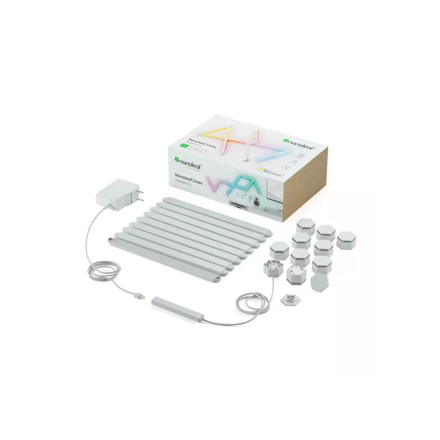 Nanoleaf Lines Starter Kit (9 Lines) UK - White