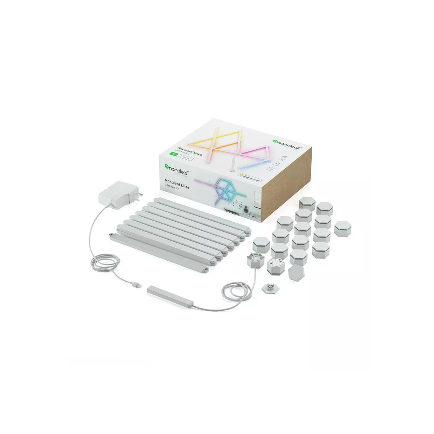 Nanoleaf Lines 60° Starter Kit (15 Lines) UK - White