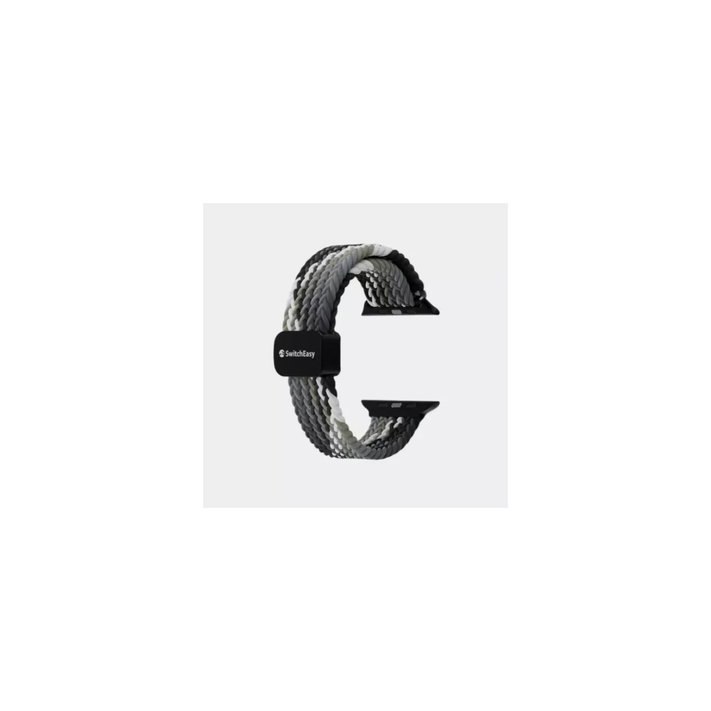 SwitchEasy Candy Braided Nylon Loop for Apple Watch 38-41mm - Black/Gray
