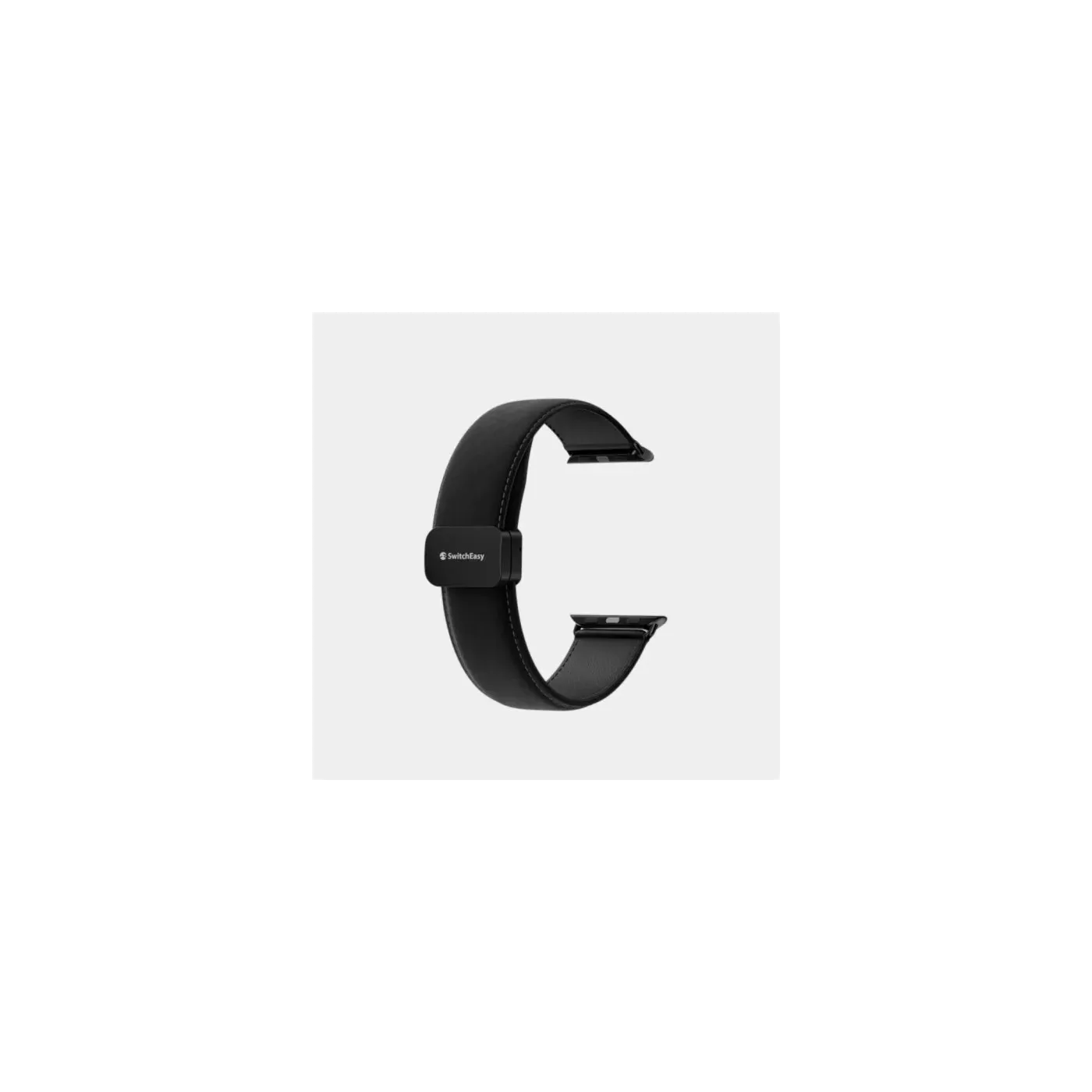SwitchEasy Classic Genuine Leather Band for Apple Watch 41-45mm - Black