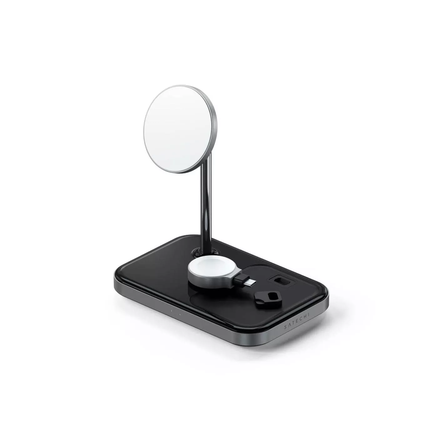 Satechi Magnetic 3in1 Wireless Charging Stand - Gray