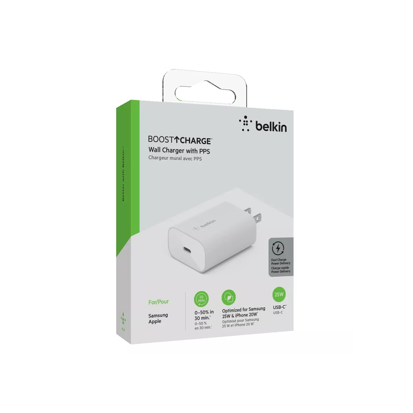 Belkin 25W USB-C Wall Charger - White