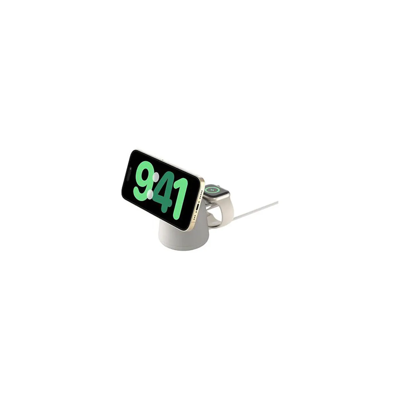 Belkin قاعدة شحن لاسلكي 2 في 1 بقدرة 15W - رملي