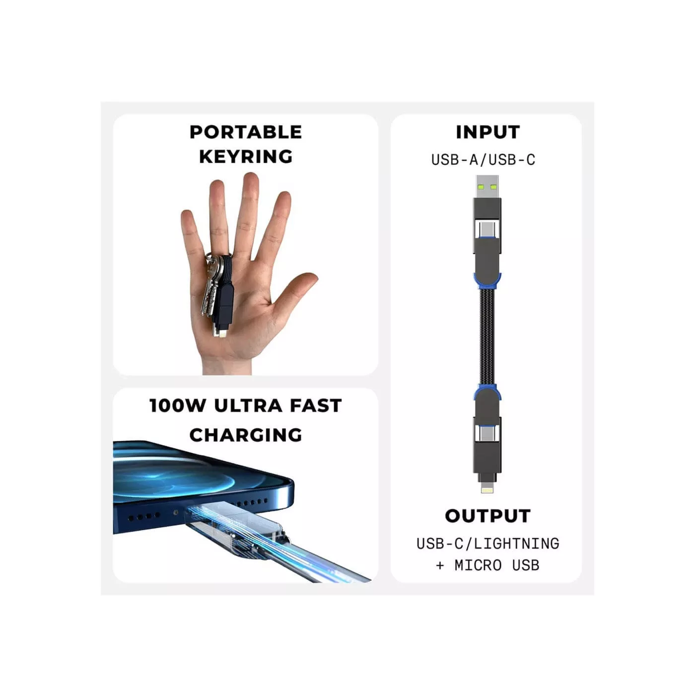 Rolling Square inCharge X USB-C to USB-C