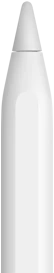 An Apple Pencil showing the tip of the device