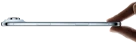 A thumb and forefinger holding iPhone Air, side exterior, Sky Blue color, very thin profile
