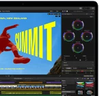 MacBook Air screen showing video editing to demonstrate M5 chip capabilities