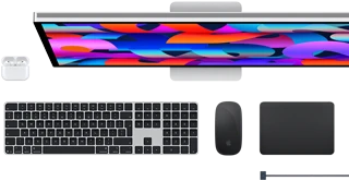 Mac accessories: AirPods, Studio Display, Magic Keyboard, Magic Mouse, Magic Trackpad, MagSafe charge cable