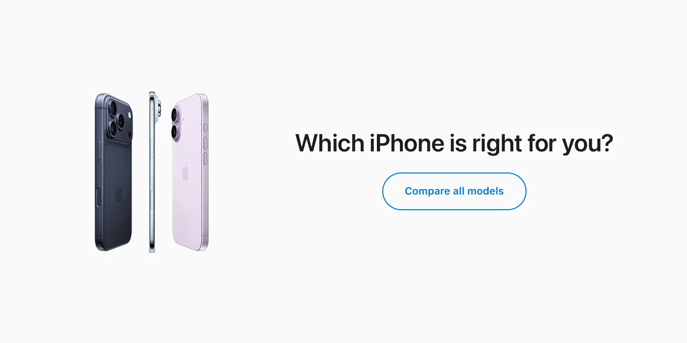 Compare iPhone models
