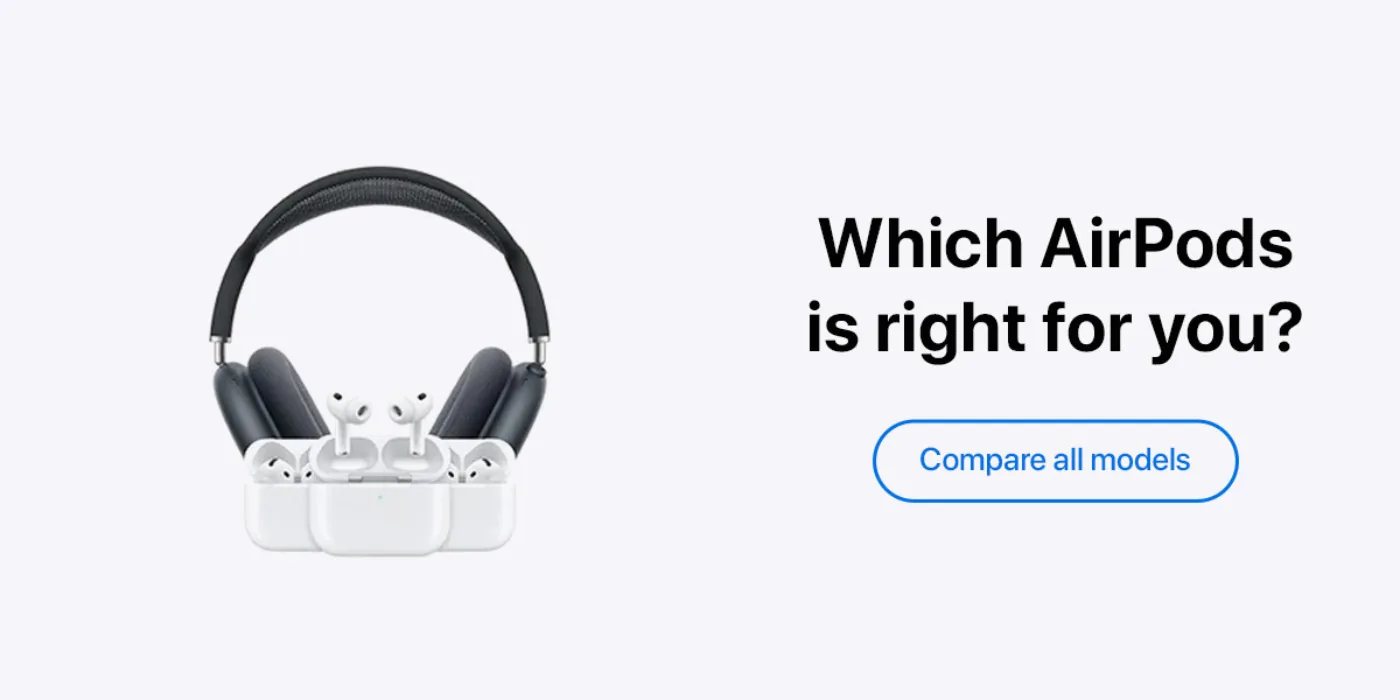 Compare AirPods models