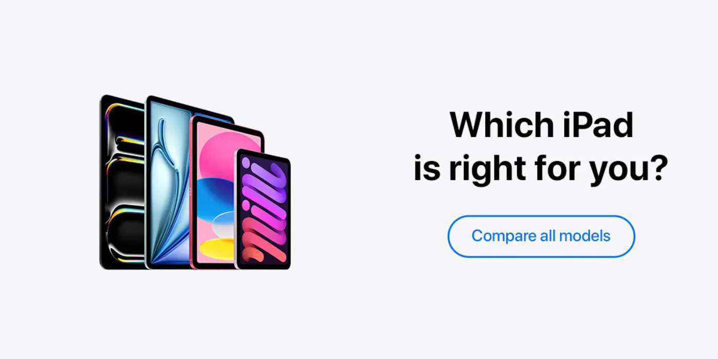 Compare iPad models